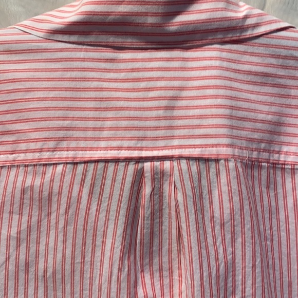 ST. JOHN’S BAY RED/WHITE STRIPED SHIRT SZ XLT - Picture 9 of 13